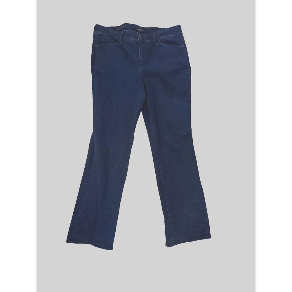 NYDJ Marilyn Stretch Straight Leg Lift & Tuck Size 16P Dark Wash Jeans